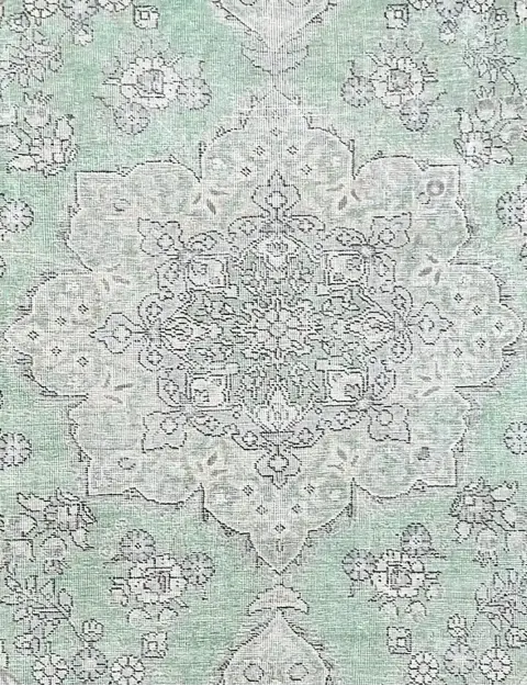 Grønn Persia Persisk vintage teppe 250 x 201 cm - view 3