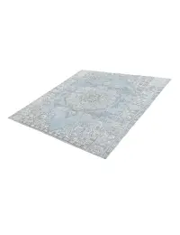 Blau Persien Persischer Vintage Teppich 201 x 201 cm - view 1