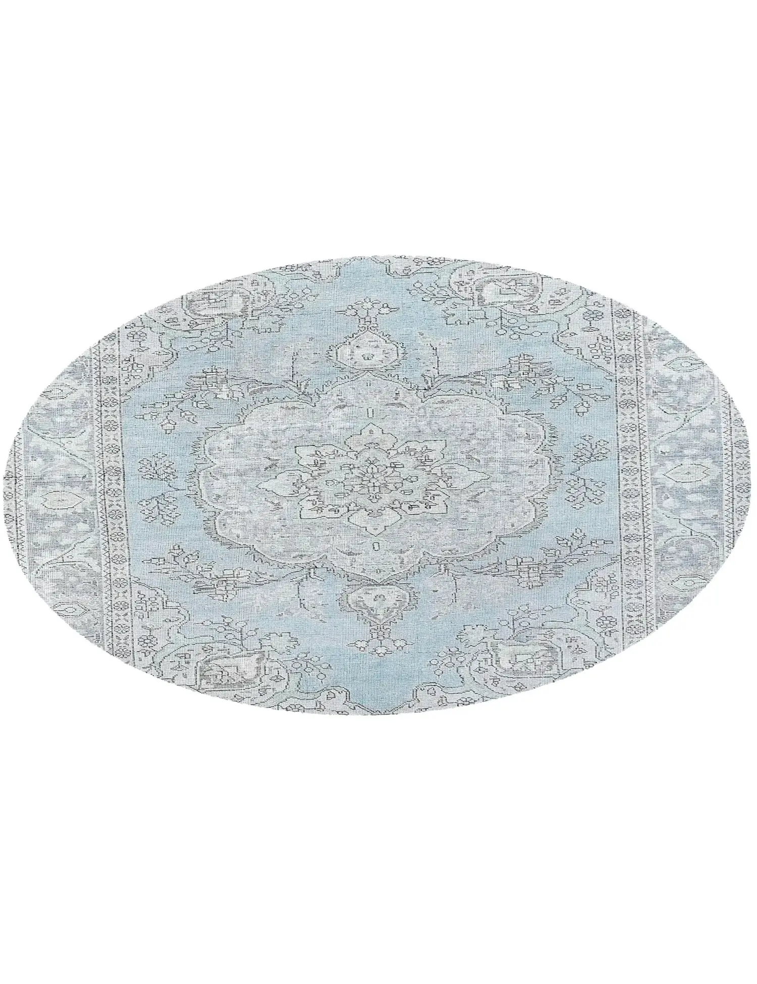 Blue Persia Persian Vintage Carpet 201 x 201 cm - Unique Handmade Carpet