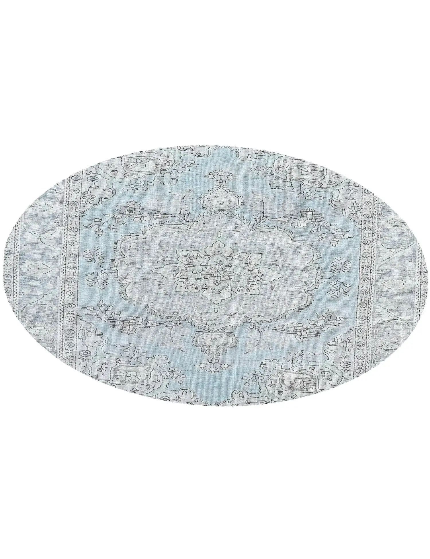 Blue Persia Persian Vintage Carpet 201 x 201 cm - Unique Handmade Carpet