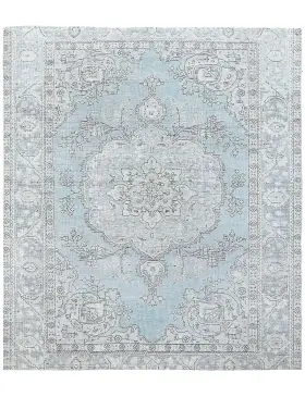 Blau Persien Persischer Vintage Teppich 250 x 201 cm
