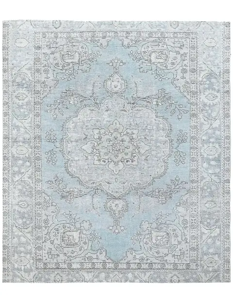 Blau Persien Persischer Vintage Teppich 250 x 201 cm