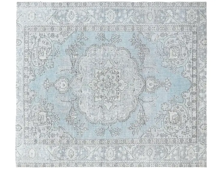 Blau Persien Persischer Vintage Teppich 250 x 201 cm