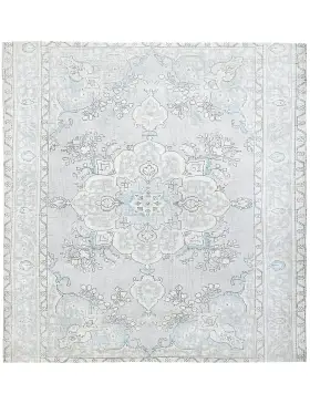 Grau Persien Persischer Vintage Teppich 198 x 198 cm