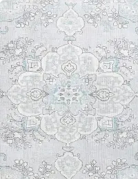 Grau Persien Persischer Vintage Teppich 198 x 198 cm - view 3