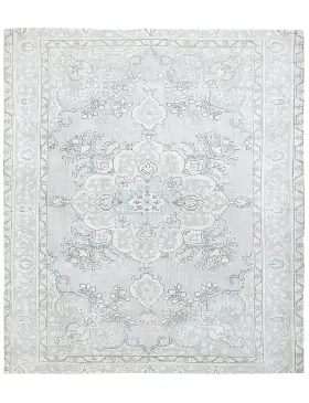 Grå Persien Persisk Vintagetæppe 250 x 198 cm
