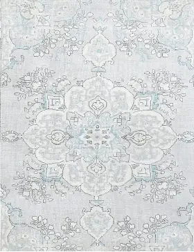 Grå Persien Persisk Vintagetæppe 250 x 198 cm - view 3