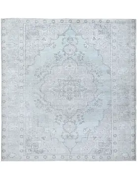 Blau Persien Persischer Vintage Teppich 197 x 197 cm
