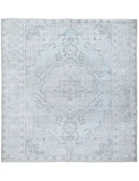 Blau Persien Persischer Vintage Teppich 197 x 197 cm