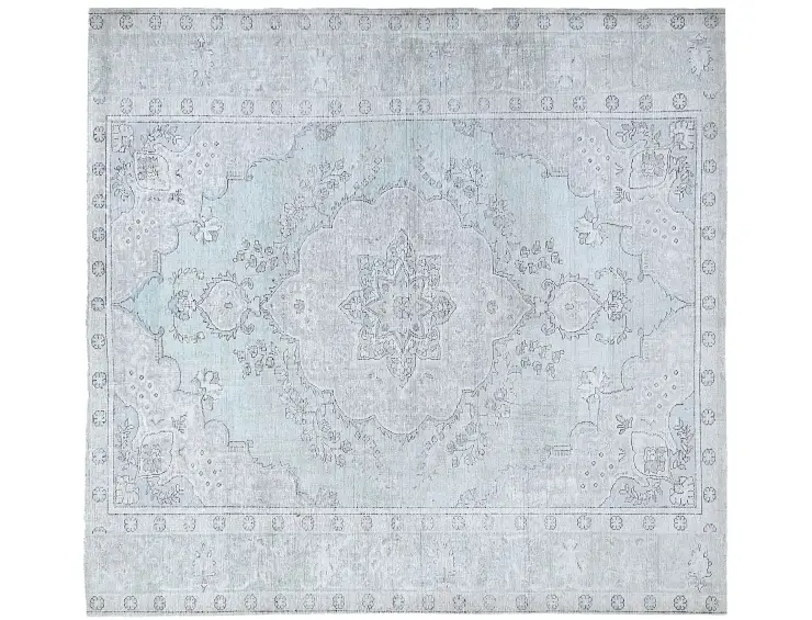 Blau Persien Persischer Vintage Teppich 197 x 197 cm