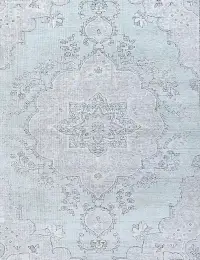 Blau Persien Persischer Vintage Teppich 197 x 197 cm - view 3