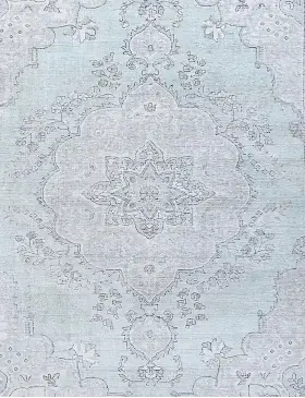 Blau Persien Persischer Vintage Teppich 197 x 197 cm - view 3