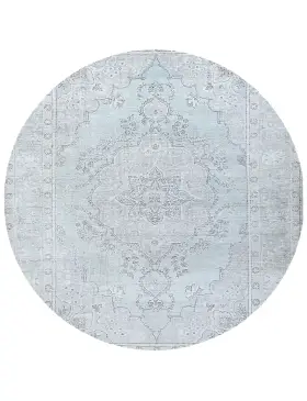 Blau Persien Persischer Vintage Teppich 197 x 197 cm