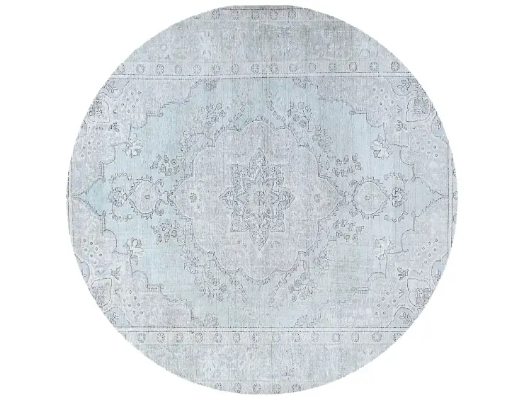 Blau Persien Persischer Vintage Teppich 197 x 197 cm
