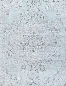 Blau Persien Persischer Vintage Teppich 197 x 197 cm - view 3