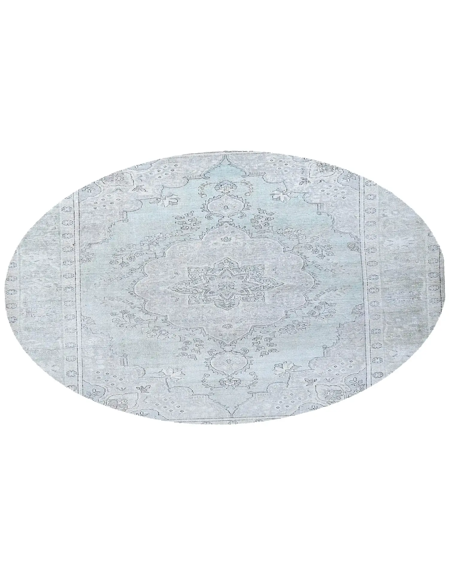 Blue Persia Persian Vintage Carpet 197 x 197 cm - Unique Handmade Carpet
