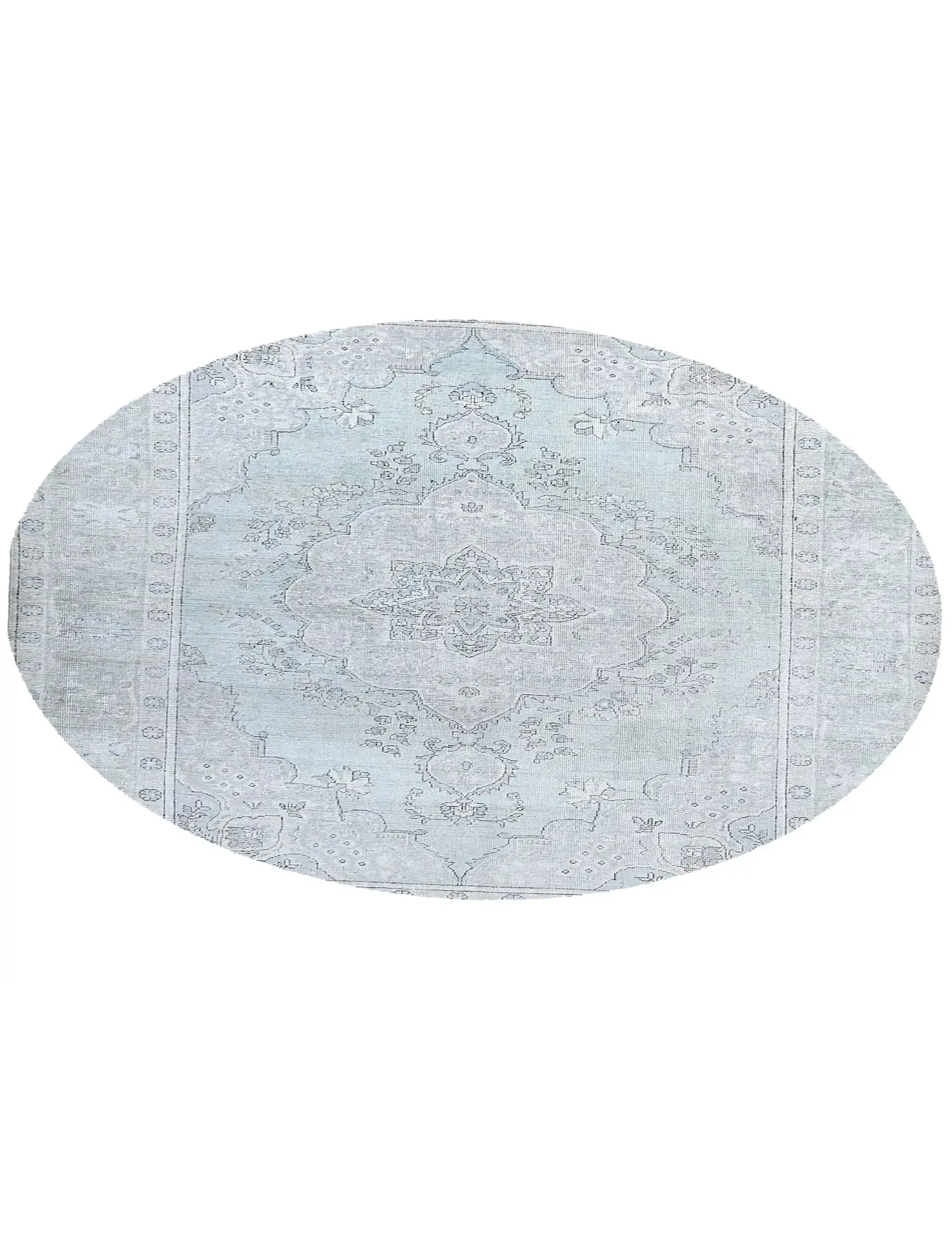 Blue Persia Persian Vintage Carpet 197 x 197 cm - Unique Handmade Carpet