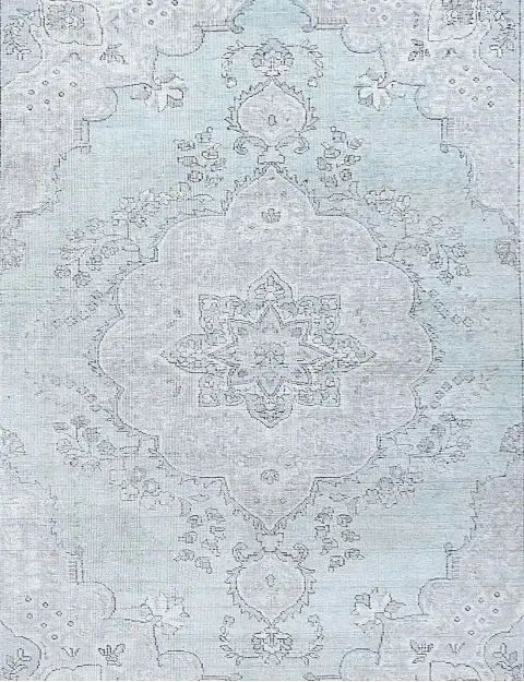 Blå Persia Persisk vintage teppe 250 x 197 cm - view 3