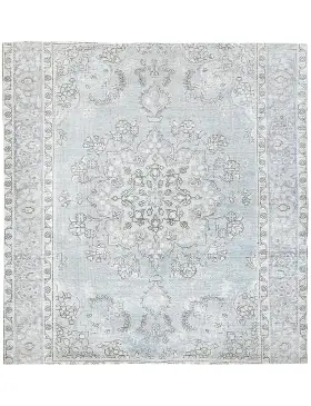 Blau Persien Persischer Vintage Teppich 204 x 204 cm
