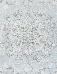 Blau Persien Persischer Vintage Teppich 204 x 204 cm - view 3