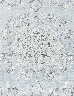 Blau Persien Persischer Vintage Teppich 204 x 204 cm - view 3