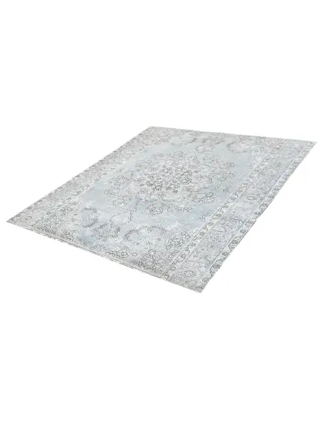 Blau Persien Persischer Vintage Teppich 204 x 204 cm - view 1