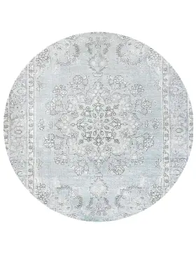 Blau Persien Persischer Vintage Teppich 204 x 204 cm