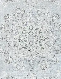 Blau Persien Persischer Vintage Teppich 204 x 204 cm - view 3