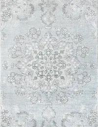 Blau Persien Persischer Vintage Teppich 250 x 204 cm - view 3