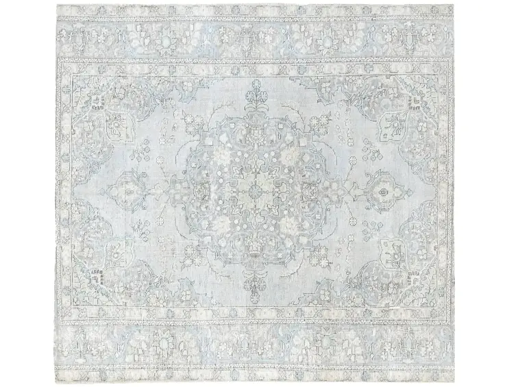 Blau Persien Persischer Vintage Teppich 203 x 203 cm