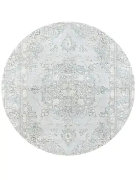 Blå Persien Persisk vintage matta 203 x 203 cm