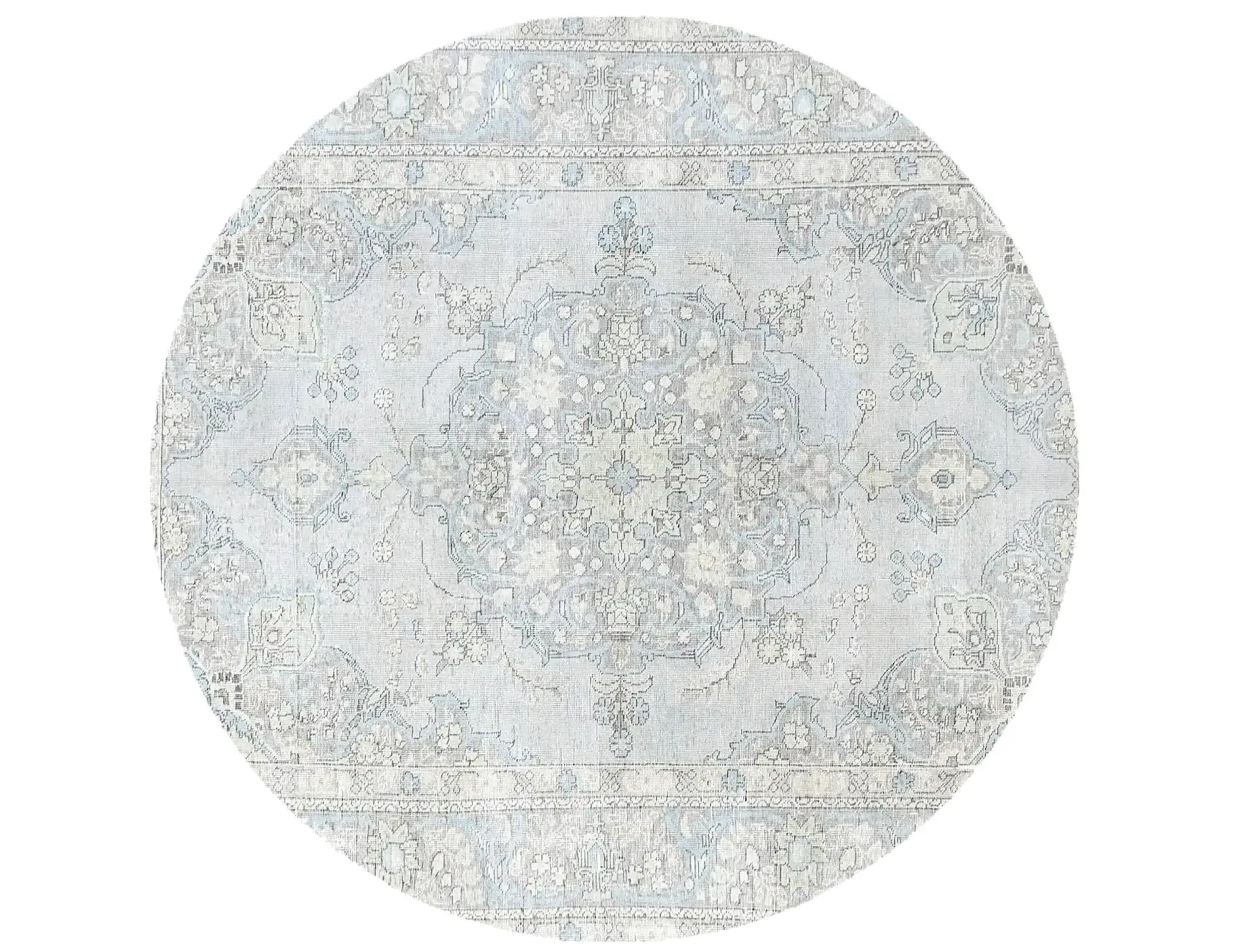 Blau Persien Persischer Vintage Teppich 203 x 203 cm