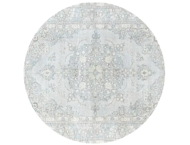 Blau Persien Persischer Vintage Teppich 203 x 203 cm