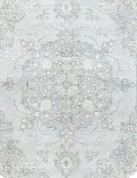 Blau Persien Persischer Vintage Teppich 203 x 203 cm - view 3