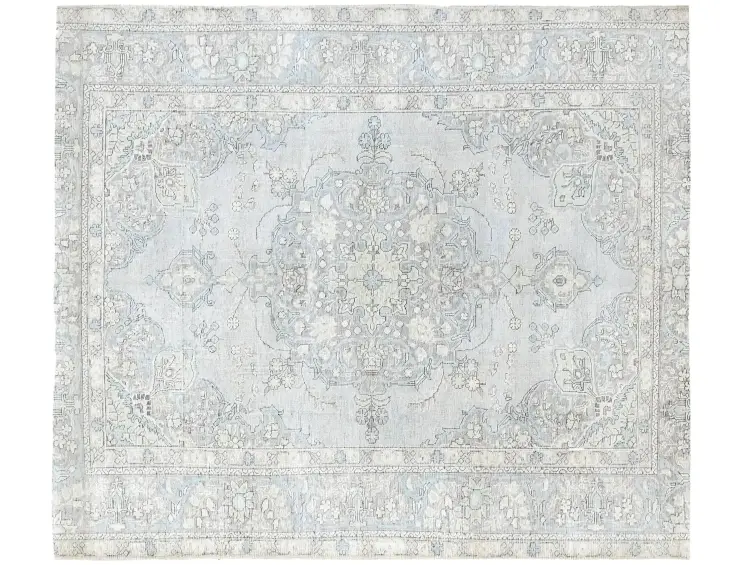 Blau Persien Persischer Vintage Teppich 250 x 203 cm