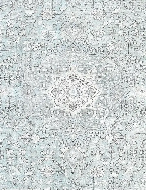 Blau Persien Persischer Vintage Teppich 197 x 197 cm - view 3
