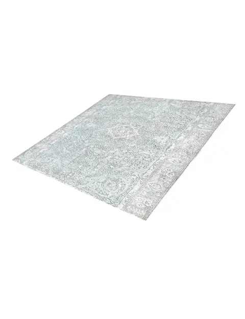 Blau Persien Persischer Vintage Teppich 197 x 197 cm - view 1