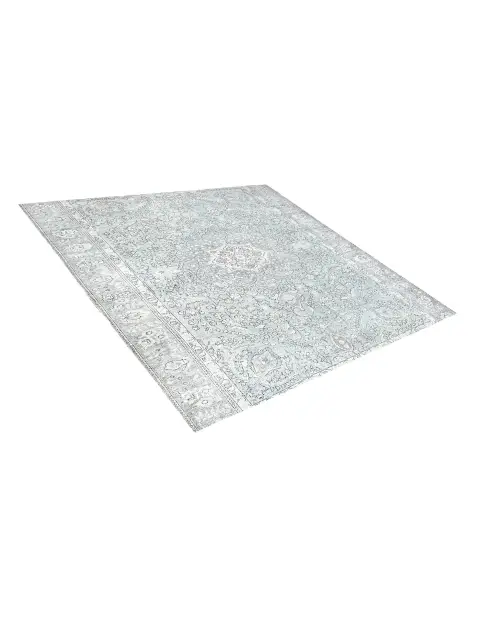 Blau Persien Persischer Vintage Teppich 197 x 197 cm - view 2