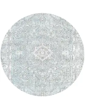 Blu Persiano Tappeto vintage persiano 197 x 197 cm