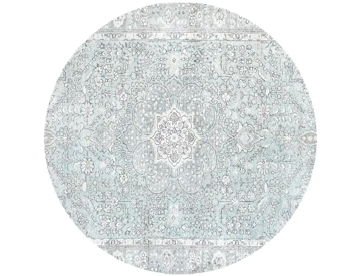 Blau Persien Persischer Vintage Teppich 197 x 197 cm