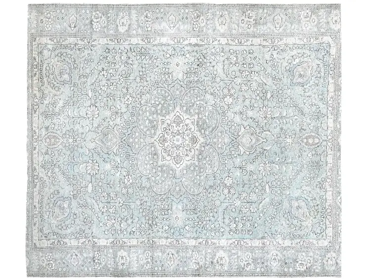 Blau Persien Persischer Vintage Teppich 250 x 197 cm