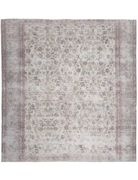 Grå Pakistan Persisk vintage matta 300 x 300 cm