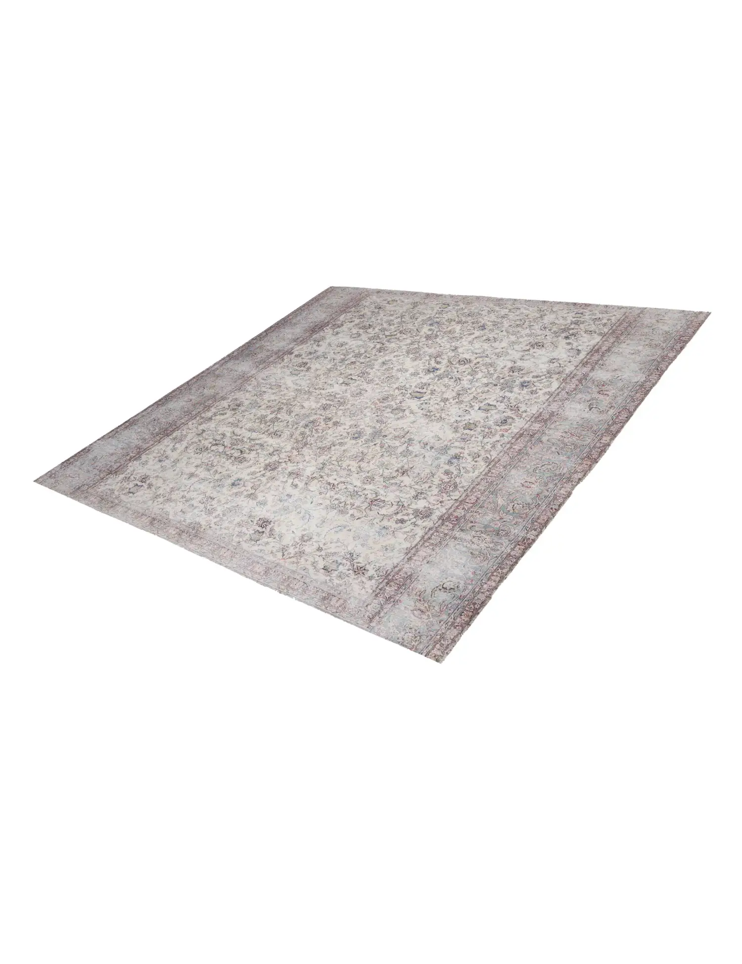 Grau text_origin_4 Persischer Vintage Teppich 300 x 300 cm - Einzigartiger handgefertigter Teppich