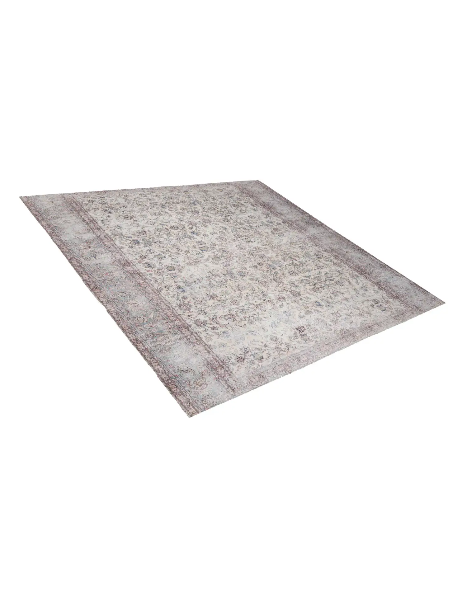 Grau text_origin_4 Persischer Vintage Teppich 300 x 300 cm - Einzigartiger handgefertigter Teppich