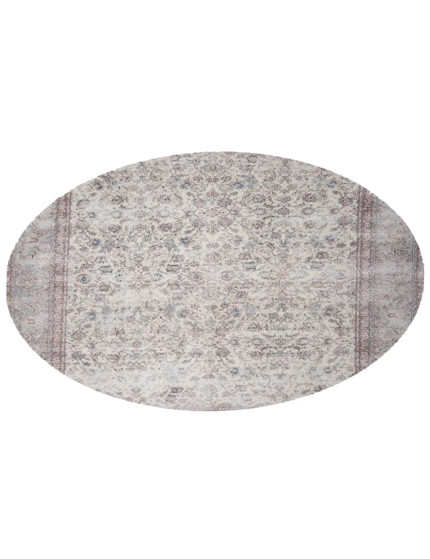 Grey text_origin_4 Persian Vintage Carpet 300 x 300 cm - Unique Handmade Carpet