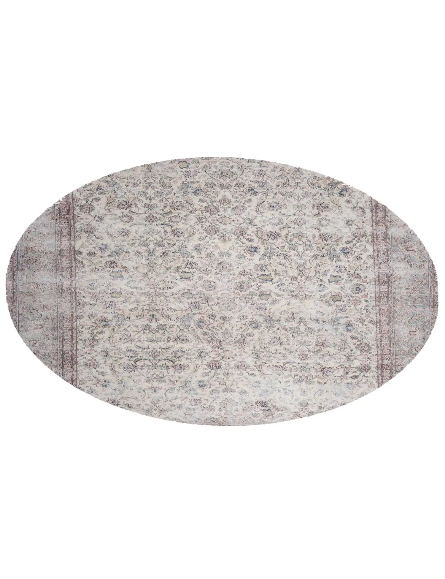 Grey text_origin_4 Persian Vintage Carpet 300 x 300 cm - Unique Handmade Carpet