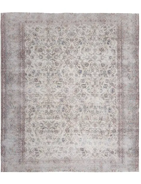 Grå Pakistan Persisk vintage matta 350 x 300 cm