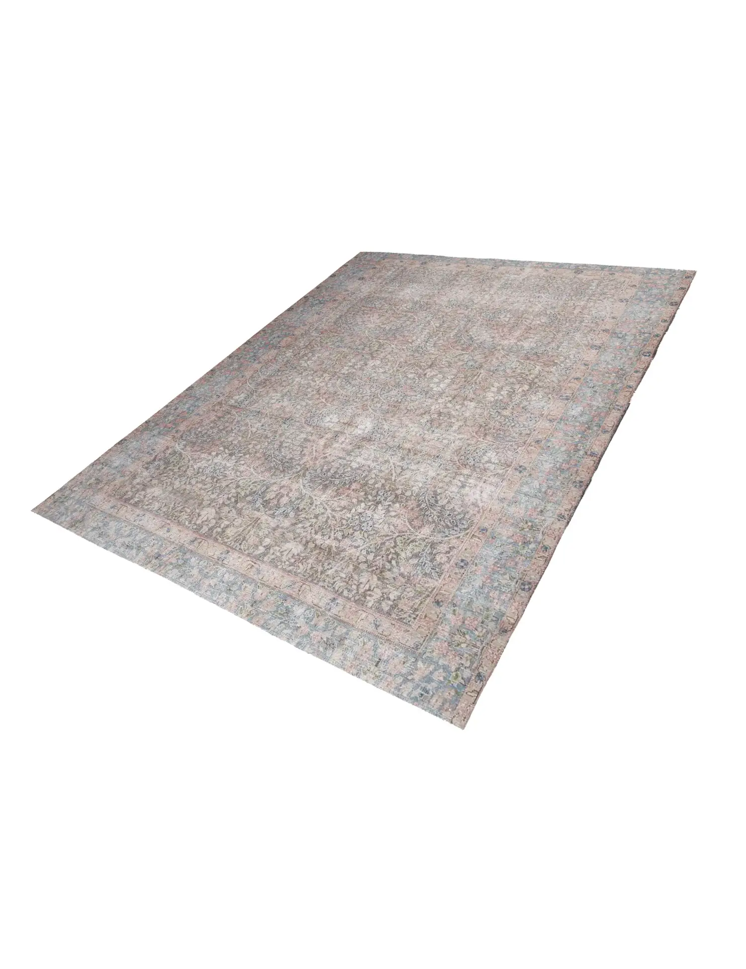 Mehrfarbig text_origin_4 Persischer Vintage Teppich 250 x 209 cm - Einzigartiger handgefertigter Teppich