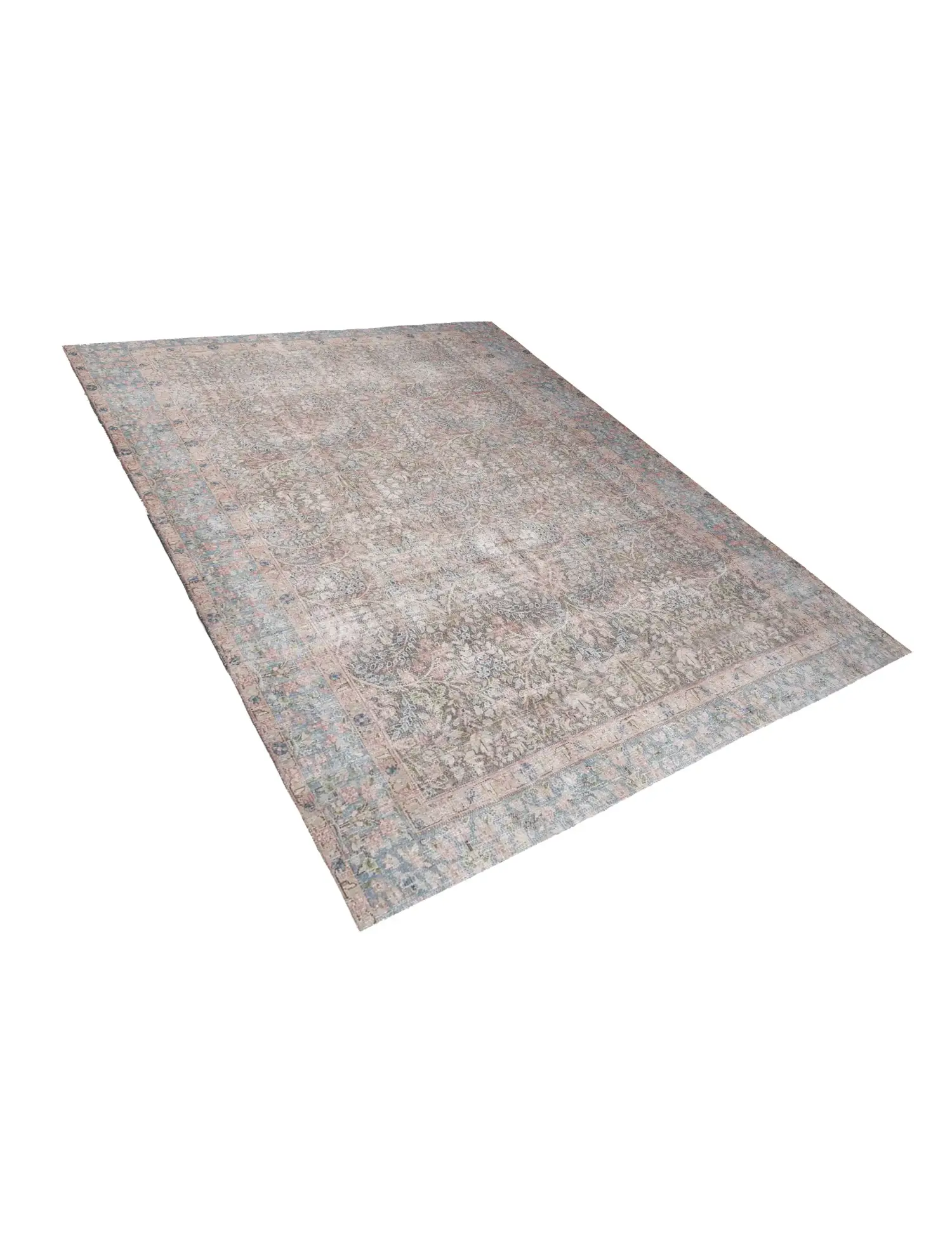 Mehrfarbig text_origin_4 Persischer Vintage Teppich 250 x 209 cm - Einzigartiger handgefertigter Teppich