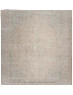 Beige Pakistan Persischer Vintage Teppich 296 x 296 cm